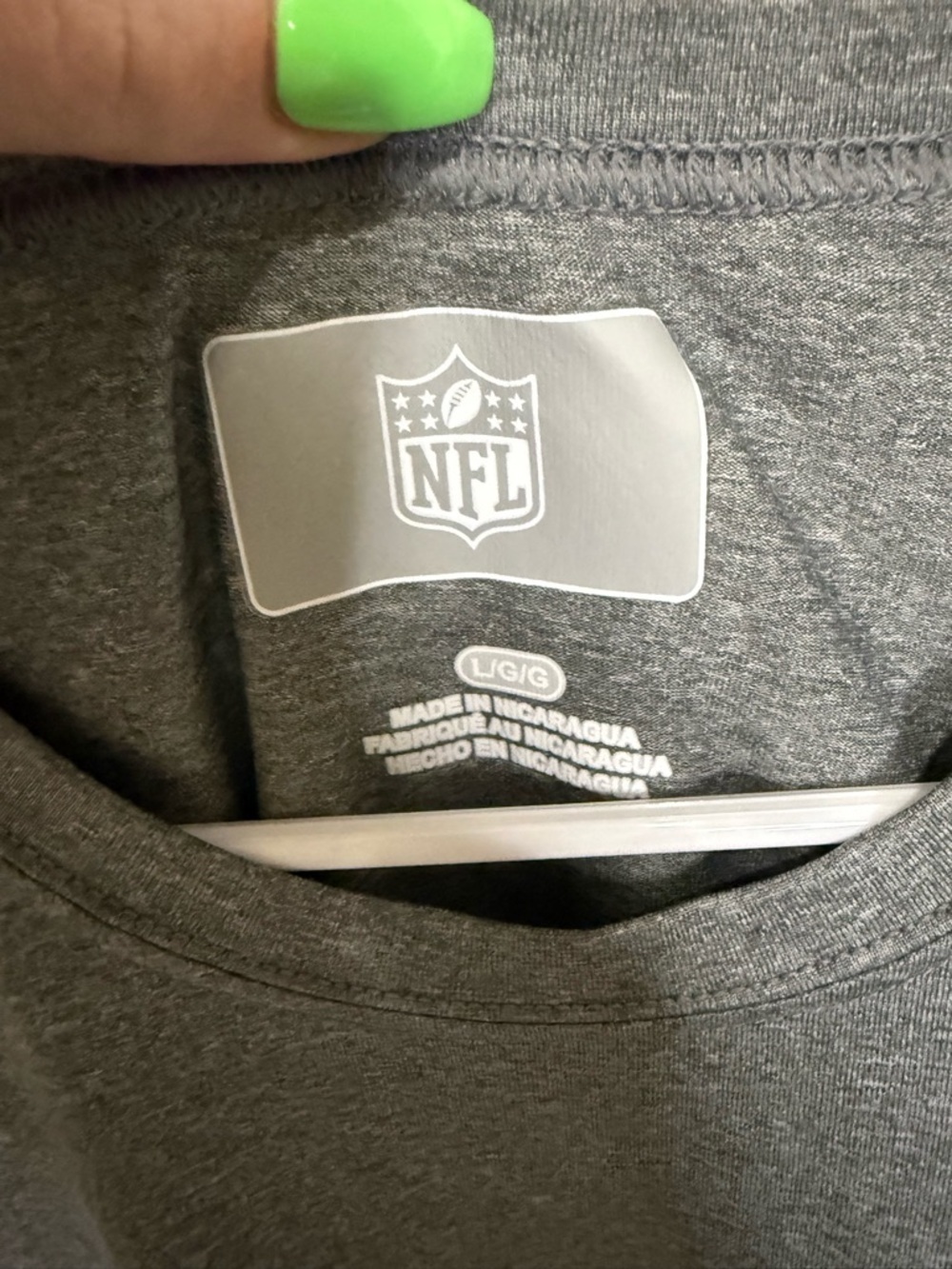 Dallas Cowboys NFL T-Shirt Men's L Gray Short Sleeve Football Tee NWT - Picture 2 of 5